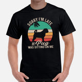 Pug Dog Themed Clothes & Attire - Canine Tee Shirts For Humans - Gifts for Dog Moms, Dads & Lovers - My Pug Was Sitting On Me T-Shirt - Black, Men