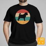 Pug Dog Themed Clothes & Attire - Canine Tee Shirts & Outfit For Humans - Gifts for Dog Moms, Dads & Lovers - Vintage Vibe T-Shirt - Black, Plus Size