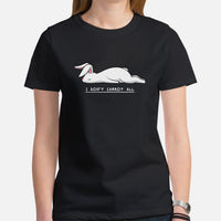 Bunny Shirt - Rabbit Tee Shirts - Presents, Gift Ideas for Outdoorsmen, Hunters, Nature & Animal Lovers - Funny I Don't Carrot All T-Shirt - Black, Women