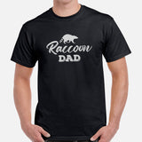 Raccoon Dad T-Shirt - Trash Panda & Street Cat Shirt - Ideal Gift for Raccoon Lovers - Opossum Tee - Wildlife Rescue & Adoption Shirt - Black, Men