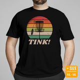 Retro Disk Golf Basket Themed T-Shirt - Frisbee Golf Attire & Apparel - Gift Ideas for Him & Her, Disc Golfers - Funny Tink! T-Shirt - Black, Plus Size