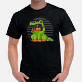 Rottweiler Dog Themed Clothes & Attire - Dinosaur Costume T-Shirt - Gifts for Dog Moms, Dads & Lovers - Canine Tee Shirts For Humans - Black, Men