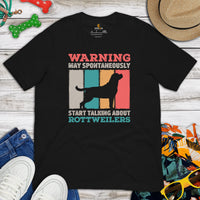 Rottweiler Dog Themed Clothes - Funny Canine Tee Shirts For Humans - Gifts for Dog Lovers - May Start Talking About Rottweilers T-Shirt - Black