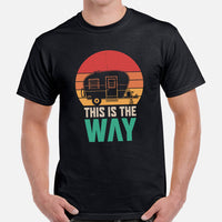 RV Campervan Motorhome Shirt - This Is The Way T-Shirt - Gift for Camper, Glamper, Pickup Trailer Owner - Family Road Trip, Nomadic Tee - Black, Men
