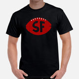 San Francisco T-Shirt - San Fran Shirt - Football Tee - Game Day Shirt - Vintage Football Shirt - California Shirt - Gift for Football Fan - Black, Men