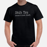 Shih Tzu Dog Themed Clothes & Attire - Canine Tee Shirt & Outfit For Humans - Gifts for Dog Lovers - Funny Shih Tzu Definition T-Shirt - Black, Men