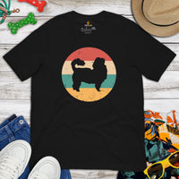 Shih Tzu Dog Themed Clothes & Attire - Canine Tee Shirts, Outfit For Humans - Gifts for Dog Moms, Dads & Lovers - 80s Retro Vibe Shirt - Black