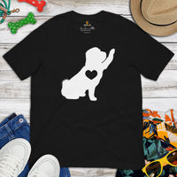 Shih Tzu Dog Themed Clothes & Attire - Canine Tee Shirts & Outfit For Humans - Gifts for Dog Moms, Dads & Lovers - Dog High-fives Shirt - Black