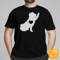 Shih Tzu Dog Themed Clothes & Attire - Canine Tee Shirts & Outfit For Humans - Gifts for Dog Moms, Dads & Lovers - Dog High-fives Shirt - Black, Plus Size
