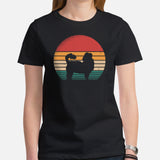 Shih Tzu Dog Themed Clothes & Attire - Canine Tee Shirts & Outfit For Humans - Gifts for Dog Moms, Dads & Lovers - Vintage Vibe T-Shirt - Black, Women