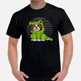 Shih Tzu Dog Themed Clothes & Attire - Dinosaur Costume T-Shirt - Canine Tee Shirts For Humans - Gifts for Dog Moms, Dads & Lovers - Black, Men