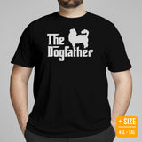 Shih Tzu Dog Themed Clothes & Attire - Funny Canine Tee Shirt & Outfit For Humans - Gifts for Dog Dads & Lovers - The Dogfather T-Shirt - Black, Plus Size