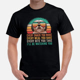 Shih Tzu Dog Themed Clothes & Attire - Funny Canine Tee Shirt & Outfit For Humans - Gifts for Dog Lovers - I'll Be Watching You T-Shirt - Black, Men