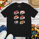 Shih Tzu Dog Themed Clothes & Attire - Funny Canine Tee Shirts & Outfit For Humans - Gifts for Dog Lovers - Adorable Sushi T-Shirt - Black