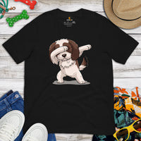 Shih Tzu Dog Themed Clothes & Attire - Funny Canine Tee Shirts & Outfit For Humans - Gifts for Dog Lovers - Shih Tzu Dabbing T-Shirt - Black