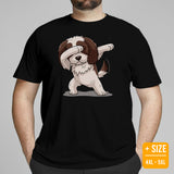 Shih Tzu Dog Themed Clothes & Attire - Funny Canine Tee Shirts & Outfit For Humans - Gifts for Dog Lovers - Shih Tzu Dabbing T-Shirt - Black, Plus Size