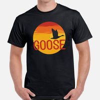 Upland Hunting Shirt - Presents, Gift Ideas for Bird Lovers, Hunters, Birdwatchers, Birders - Silly Goose & Duck Shirt - Mallard Tee Shirt - Black, Men