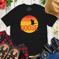 Upland Hunting Shirt - Presents, Gift Ideas for Bird Lovers, Hunters, Birdwatchers, Birders - Silly Goose & Duck Shirt - Mallard Tee Shirt - Black