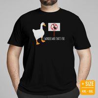 Silly Goose Video Game T-Shirt - Christmas & Birthday Gaming Gift For Him & Her, A Gamer - Geese Merch - I Wonder Who That's For Shirt - Black, Plus Size