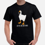 Silly Goose Video Game T-Shirt - Christmas & Birthday Gaming Gift For Him & Her, A Gamer - Geese Merch - I'm The One Who Honks Shirt - Black, Men