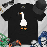 Silly Goose Video Game T-Shirt - Christmas & Birthday Gaming Gift For Him & Her - Typical Gamer Tee - Geese Merch - Honking Goose Shirt - Black