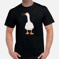 Silly Goose Video Game T-Shirt - Christmas & Birthday Gaming Gift For Him & Her - Typical Gamer Tee - Geese Merch - Honking Goose Shirt - Black, Men