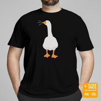 Silly Goose Video Game T-Shirt - Christmas & Birthday Gaming Gift For Him & Her - Typical Gamer Tee - Geese Merch - Honking Goose Shirt - Black, Plus Size