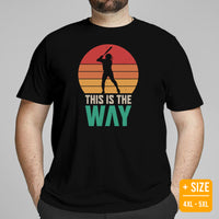 Softball Sports Apparel & Clothes - Outfit, Wear & Gift Ideas for Softball Coach & Players, Dad & Mom - Retro This Is The Way T-Shirt - Black, Plus Size
