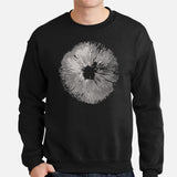 Spore Print Aesthetic Goblincore Sweatshirt - Cottagecore, Forestcore, Fungiphile Pullover for Forager, Mushroom Hunter & Nature Lover