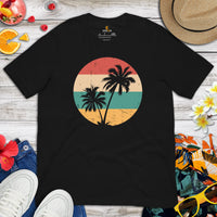 Surf T-Shirt - Vintage Surfing Shirt - Beach Vaction Shirt, Surfboard T-Shirt, Surf Graphic T-Shirt - Gifts for Surfers - Retro Surfing Tee - Black