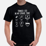 Things I Do In My Spare Time T-Shirt - Insect, Pollinator Shirt - Gift for Gardener & Nature Lover - Biology & Entomology Shirt - Black, Men