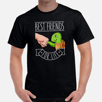 Tortoise T-Shirt - Loggerhead, Land, Sea & Nautical Turtle Shirt - Best Friends For Life Shirt - Gift for Turtle Dad/Mom & Lovers - Men