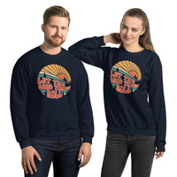 Gift for Happy Camper - Camping, Glamping Cozy Sweatshirt - Family Road Trip, Overlanding Pullover - Let The Good Times Roll Sweatshirt - Navy, Unisex