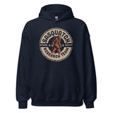 Official Sasquatch Bigfoot Research Team Hoodie - Cryptid Yeti Hunting Gear for Camping Crew & Squad, Wilderness Adventure Enthusiasts - Navy