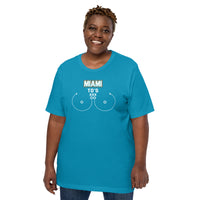 Miami TD's T-Shirt - Funny Football Fanatic Shirt: Ideal Gifts for Football Moms, Fans & Supporters - Sarcastic Game Day Shirt - Aqua, Plus Size