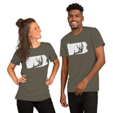 Deer T-Shirt - Buck Shirt - Gifts for Hunters, Outdoorsmen, Nature Lovers - Pennsylvania T-Shirt - Deer Hunting Shirts - Antler T-Shirt - Army, Unisex