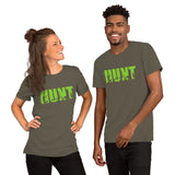 Hunting T-Shirt - Gifts for Hunters, Bow Hunters & Archers - Duck, Buck & Deer Hunting Season Tee - Hunt Retro Aesthetic Shirt - Army, Unisex