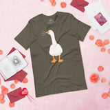 Silly Goose Video Game T-Shirt - Christmas & Birthday Gaming Gift For Him & Her - Typical Gamer Tee - Geese Merch - Honking Goose Shirt - Army