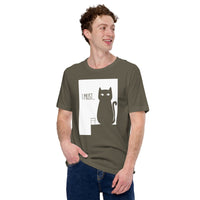 Black Cat Themed Clothes & Attire - Funny Cat Mom & Dad Tee Shirts - Presents, Gift Ideas For Cat Lovers & Owners - I Must T-Shirt - Army