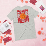 Bday & Christmas Gift Ideas for Basketball Lover, Coach & Player - Senior Night, Game Outfit & Attire - Toronto B-ball Fanatic T-Shirt - Athletic Heather, Back