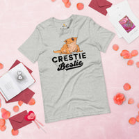 Camping Shirt - Crested Gecko T-Shirt - Gifts for Outdoorsmen, Nature & Animal Lovers - Lizard, Reptile Tee Shirt - Crestie Bestie T-Shirt - Athletic Heather