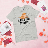 Camping Shirt - Crested Gecko T-Shirt - Gifts for Outdoorsmen, Nature & Animal Lovers - Lizard, Reptile Tee Shirt - Crestie Bestie T-Shirt - Athletic Heather