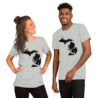 Deer T-Shirt - Buck Shirt - Gifts for Hunters, Outdoorsmen, Campers, Nature Lovers - Michigan T-Shirt - Deer Hunting Shirts - Antler Tee - Athletic Heather, Unisex