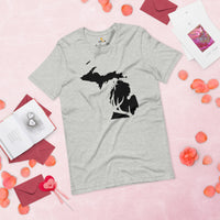 Deer T-Shirt - Buck Shirt - Gifts for Hunters, Outdoorsmen, Campers, Nature Lovers - Michigan T-Shirt - Deer Hunting Shirts - Antler Tee - Athletic Heather