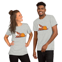 Adorable Guinea Pig Yoga Pose T-Shirt - Furry Potato Shirt - Cavy Whisperer & Lovers Tee - Ideal Gift for Rodent Dad/Mom & Pet Owners - Athletic Heather