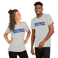 Buffalo Football Fanatic Vintage Graphic T-Shirt: Ideal Gifts for Football Fans - Funny Game Day Shirt - Dating Into This Shirt - Athletic Heather, Unisex