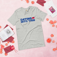 Buffalo Football Fanatic Vintage Graphic T-Shirt: Ideal Gifts for Football Fans - Funny Game Day Shirt - Dating Into This Shirt - Athletic Heather
