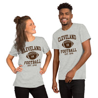 Cleveland Est.1946 T-Shirt - Football Fanatic Vintage Graphic Shirt: Ideal Gifts for Football Fans - Game Day Shirt - Athletic Heather, Unisex