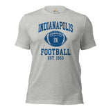 Indianapolis Est.1953 T-Shirt - Football Fanatic Vintage Graphic Shirt: Ideal Gifts for Football Fans - Game Day Shirt - Athletic Heather