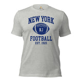 New York Est.1925 T-Shirt - Football Fanatic Vintage Graphic Shirt: Ideal Gifts for Football Fans - Retro Game Day Tee - Athletic Heather